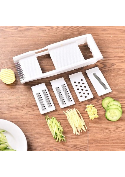 Beyaz Stil Stainless Steel Vegetable Cutter Tools Plastic Multifunction Cucumber Potato Peeler Carrot Grater Kitchen Manual Slicer Gadgets (Yurt Dışından) modelleri