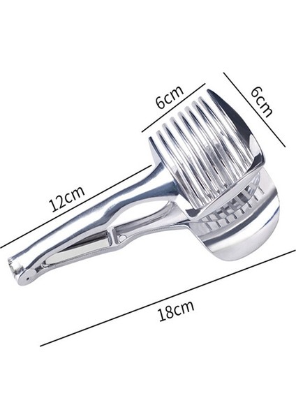 Beyaz Stil Mutfak Gadget Domates Patates Meyve Dilimleme Limon Kesici Öğütücüler Meyve Kesme Tutucu Pişirme Gereçleri Mutfak Aksesuarları (Yurt Dışından) fırsatları