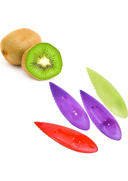 Et Kivi Kaşığı Plastik Şeker Renk Kivi Kazma Kepçe Sebze Meyve Bıçağı Dilimleme Soyucu Kesici Mutfak Aletleri (Yurt Dışından) fiyatları