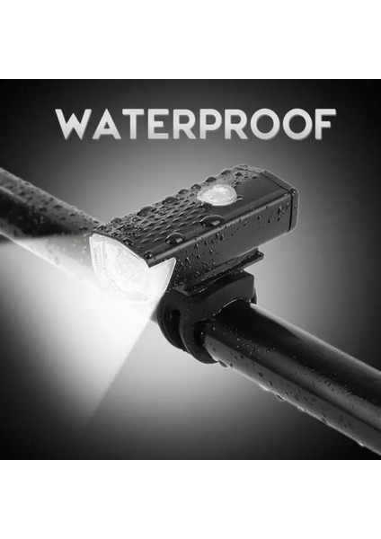 Beyaz Set 4 Tarzı Bisiklet Işığı USB Şarj Edilebilir 300 Lümen 3 Mod Bisiklet Lamba Işığı Ön Far Bisiklet Bisiklet LED El Feneri Fener Kuyruk Işığı (Yurt Dışından) modelleri