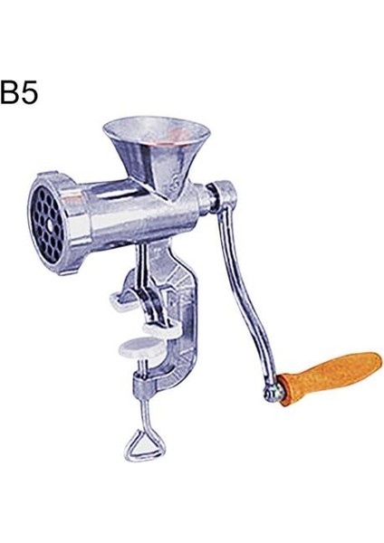 B5 Stili Manuel Kıyma Makinesi Alüminyum Alaşımlı Sosis Sığır Kıyma Makinesi Taşınabilir Erişte Chopper Mutfak Robotları ile Masa Üstü Kelepçe Mutfak Aracı (Yurt Dışından)