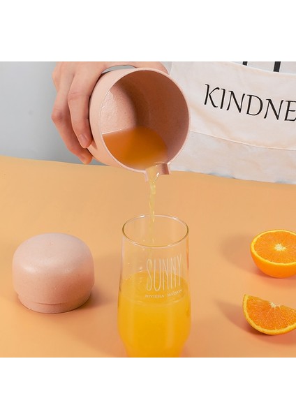 Açık Sarı Stil 400ML Taşınabilir Mini Manuel Sıkacağı Narenciye Portakal Narenciye Sıkacağı Için Limon Meyve Çocuk Sağlıklı Vitamer Hayat Sıkacağı Makinesi Makinesi (Yurt Dışından)