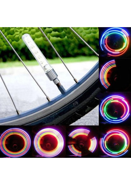 2 Adet LED Lastik Lastik Tekerlek Valf Jant Lambası Yanıp Sönen Güvenlik Işıkları Araba Bisiklet Kızdırma Çubuğu LED Işıkları Tekerlek Işık Bisiklet Aksesuarları (Yurt Dışından) fiyatları