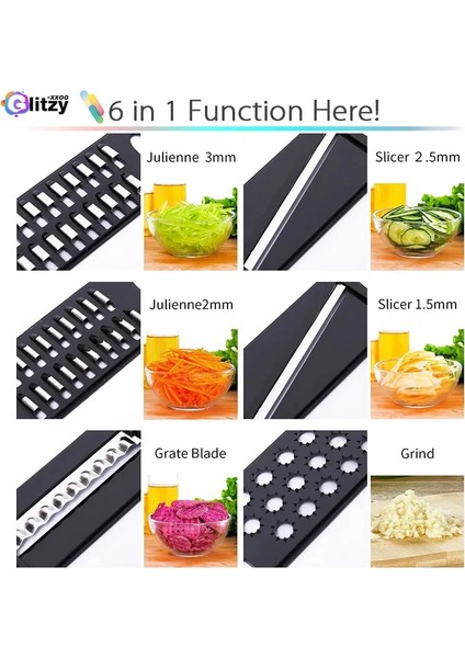 Kutu Stili ile Mavi Renk Sebze Kesici Mandoline Çok Dilimleme Meyve Soyucu Patates Peynir Rende Doğrayıcı Mutfak Kesme Aksesuarları Araçları (Yurt Dışından) indirimleri