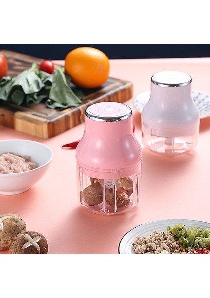 WH100ML Stili Çok Fonksiyonlu Elektrikli Sebze Kesici Dilimleme Meyve Doğrayıcı Sarımsak Kırıcı Pres Kıyma Makinesi USB Şarj Edilebilir Patates Ezici (Yurt Dışından) modelleri