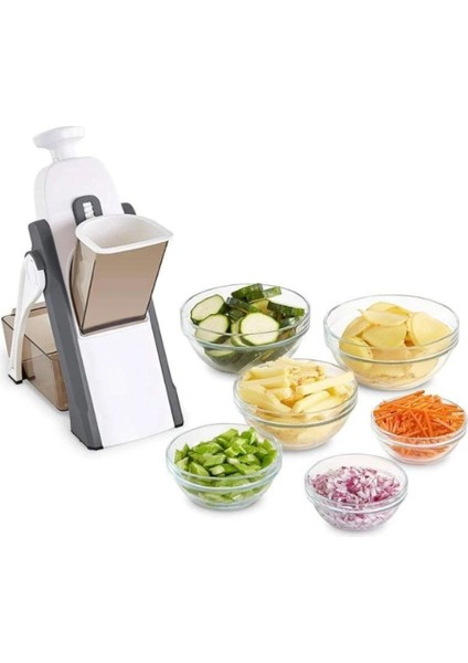 Gri Tarzı Multislicer One, Manuel Dilimleyici Yüksek Performanslı, Sebze ve Meyveleri Dilimlemek Için Dilimleyici (Yurt Dışından)