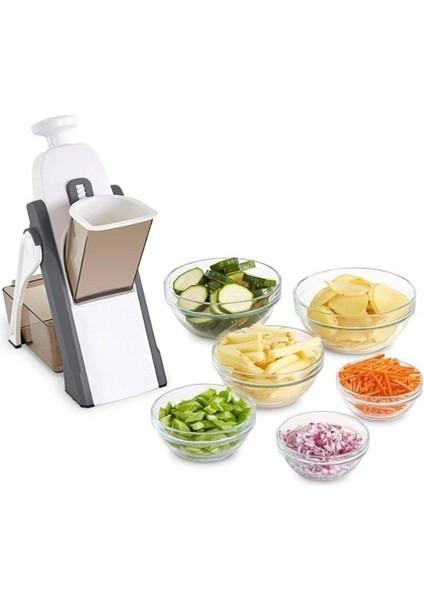 Gri Tarzı Multislicer One, Manuel Dilimleyici Yüksek Performanslı, Sebze ve Meyveleri Dilimlemek Için Dilimleyici (Yurt Dışından)