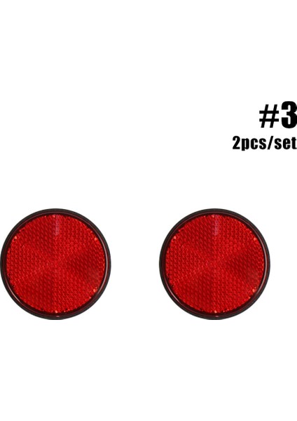 No.3 Tarzı 2 Adet Ovalround Bisiklet Bisiklet Konuştu Reflektör Güvenlik Uyarı Işığı Jant Yansıtıcı Montaj Gece Reflektörleri Yanıp Sönen Işıklar (Yurt Dışından)