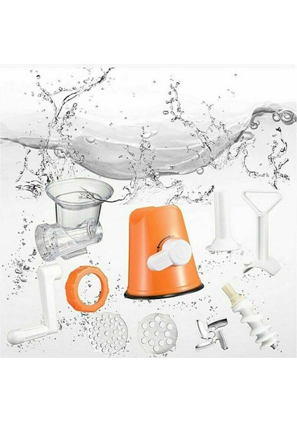 Turuncu Tarzı Çok Işlevli Güçlü Kıyma Makinesi Çok Işlevli Manuel Gıda Kesici Işlemci Blender Manuel Kıyma Makinesi Aletler Kıyıcı (Yurt Dışından) fiyatları