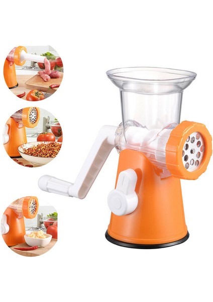 Turuncu Tarzı Çok Işlevli Güçlü Kıyma Makinesi Çok Işlevli Manuel Gıda Kesici Işlemci Blender Manuel Kıyma Makinesi Aletler Kıyıcı (Yurt Dışından) fırsatları