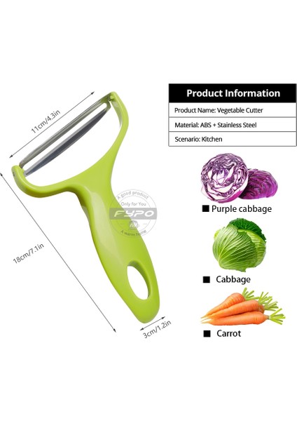 Açık Yeşil Tarzı Büyük Sebze Y Hazırlık Soyucu Lahana Rendeleri Salata Patates Dilimleme Kesici Meyve Bıçağı Mutfak Aksesuarları Alet Aletleri (Yurt Dışından) fiyatları