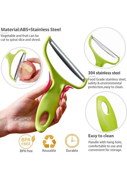 Açık Yeşil Tarzı Büyük Sebze Y Hazırlık Soyucu Lahana Rendeleri Salata Patates Dilimleme Kesici Meyve Bıçağı Mutfak Aksesuarları Alet Aletleri (Yurt Dışından) indirimleri