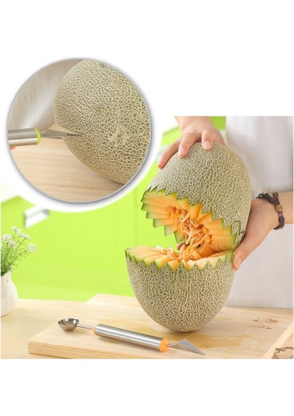 Sarı Stil Mutfak Aksesuarı Çift Kafalı Paslanmaz Çelik Oyma Bıçağı Meyve Karpuz Dondurma Baller Kaşığı Ev Mutfak Aletleri (Yurt Dışından) modelleri