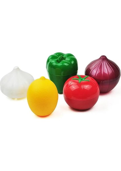B Tarzı Plastik Sebze Şekli Gıda Saklama Kutusu Organizatör Soğan Biber Sarımsak Tutucu Mutfak Domates Limon Yeşili Aksesuarları Aracı V5L6 (Yurt Dışından) indirimleri