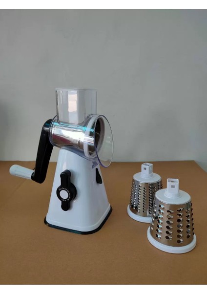 Beyaz Stil Sebze Dilimleyici Manuel Mutfak Aksesuarları Rende Sebze Doğrayıcı Yuvarlak Kesici Patates Spiralizer Ev Gadget Aracı (Yurt Dışından)