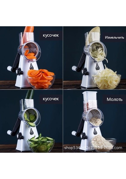 Beyaz Stil Sebze Dilimleyici Manuel Mutfak Aksesuarları Rende Sebze Doğrayıcı Yuvarlak Kesici Patates Spiralizer Ev Gadget Aracı (Yurt Dışından) fırsatları