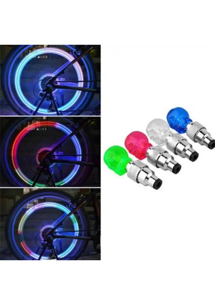 Sarı Stil Bisiklet Nozul Işığı Neon Lastik Gaz Nozul Valfi Çekirdek Kızdırma Çubuğu LED Işıkları Açık Bisiklet Tekerlek Işığı Bisiklet Aksesuarları (Yurt Dışından)