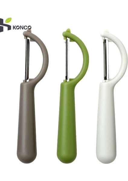 Siyah Stil Konco Ultra Sharp Meyve ve Sebze Soyucular, Ergonomik Silikon Saplı Patatesler Için Julienne Soyucu, Mutfak Aletleri (Yurt Dışından) modelleri