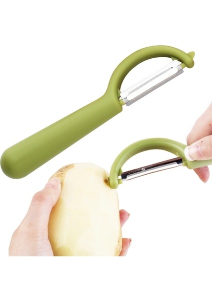 Siyah Stil Konco Ultra Sharp Meyve ve Sebze Soyucular, Ergonomik Silikon Saplı Patatesler Için Julienne Soyucu, Mutfak Aletleri (Yurt Dışından) indirimleri