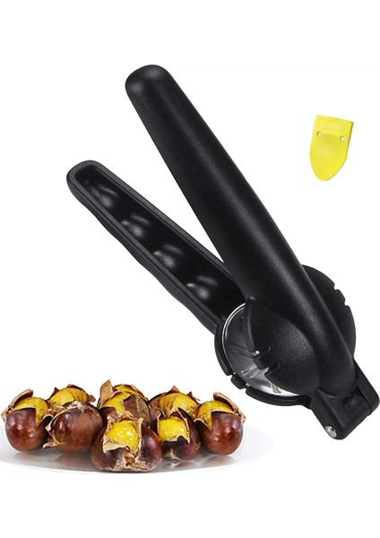 Siyah Stil Fındık Kırıcı Sheller Kestane Klipsi Çapraz Açık Bıçak Hızlı Kestane Kesici Somun Açıcı Sheller Ceviz Pensesi Mutfak Aletleri (Yurt Dışından)