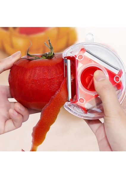 Yeşil Stil Üçü Bir Arada Soyucu Meyve ve Sebze Soyucu Parçalayıcı Dilimleme Çok Fonksiyonlu Paslanmaz Çelik Mutfak Alet Aksesuarları (Yurt Dışından) indirimleri