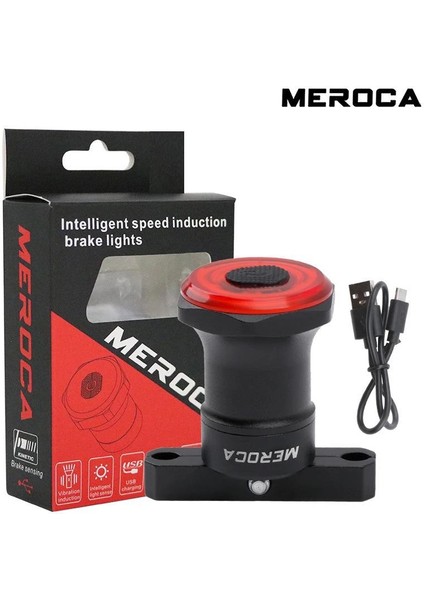 B Tipi Stili Meroca WR25 Cob LED Akıllı Fren Algılama Bisiklet Işık USB Şarj Edilebilir Bisiklet Kuyruk Işık Ipx6 Su Geçirmez Bicicleta Lambaları (Yurt Dışından) modelleri