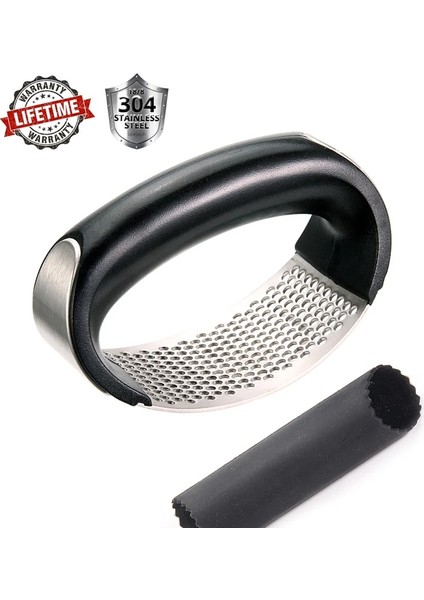 Sarımsak Basın Rocker Stili Paslanmaz Çelik Sarımsak Presi - Sarımsak Kıyma Ezici ve Soyucu Mutfak Aleti (Yurt Dışından) modelleri