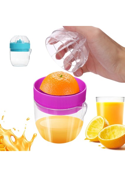 Hılıfe Rastgele Renk 1 Adet Mini Meyve Suyu Bardağı Portakal Limon Suyu Sıkma Aracı Ev Manuel Sıkacağı Mutfak Aksesuarları (Yurt Dışından)