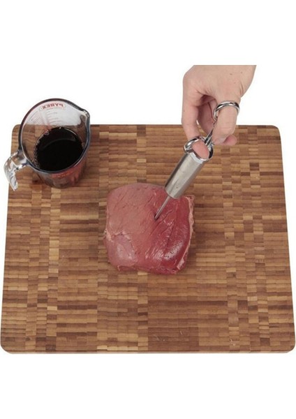 Siyah Stil Grill 2-Oz Marine Baharat Enjektör Hindi Et Enjektörleri Paslanmaz Çelik 3 Iğneli Pişirme Şırınga Enjeksiyon (Yurt Dışından) modelleri
