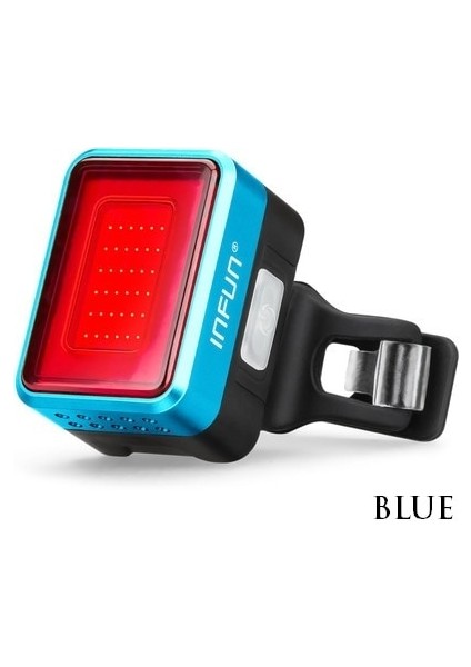 Mavi Stil Infun F50 Bisiklet Arka Işık Bisiklet Için Otomatik Fren Indüksiyon Arka Lambası Bisiklet Aydınlatma Mtb Bisiklet Şarj LED Güvenlik Lambası (Yurt Dışından)