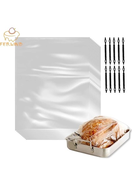 10 Adet 50CMX30CM Tarzı Adet Smalllarge Hindi Torbası Fırın Kavurma Poşetleri Pişirme Kol Yavaş Tencere Hindi Pişirme Poşeti Güveç Tencere Gömlekleri Pişirmek Için 0084 (Yurt Dışından)