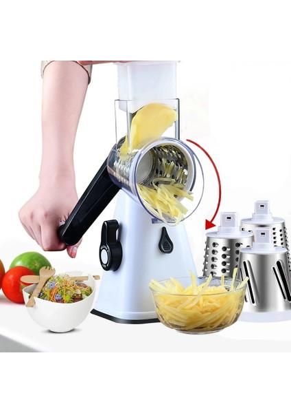 Açık Sarı Stil Yeni Çok Fonksiyonlu Sebze Kesici Daha Iyi Meyve Soyucu Parçalayıcı Parçalayıcı Ayarlanabilir Gıda Dilimleyici Dicer Mutfak Aksesuarları (Yurt Dışından)