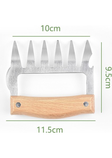 Ahşap 1 Adet Tarzı 1 Adet Et Çatal Parçalayıcı Pençeleri Paslanmaz Çelik Barbekü Çekti Domuz Eti Kelepçe Teslim Oyma Gıda Izgara Aksesuarları Barbekü Aracı (Yurt Dışından) modelleri