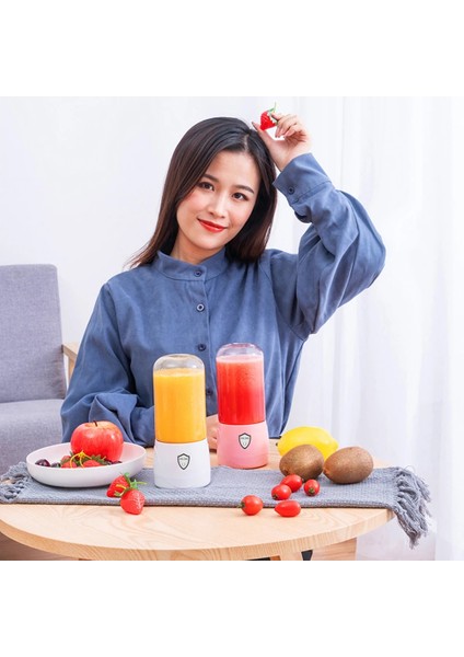 Pembe Tarzı 300 ml Mini Taşınabilir Sıkacakları Mikser Turuncu Meyve Smoothie USB Elektrikli Blender Mutfak Robotu Makinesi Sıkma Makinesi Fincan Mutfak (Yurt Dışından)