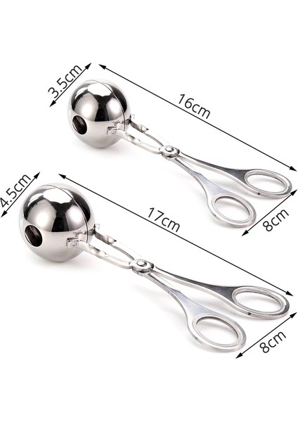 Çap 4.5cm Kırmızı Stil Paslanmaz Çelik Et Baller Köfte Makinesi, Mutfak Aksesuarları (Yurt Dışından) fiyatları