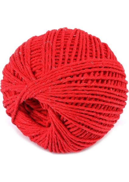 Kırmızı Stil 1 Rulo 75 M Pişirme Araçları Kasap Pamuk Sicim Et Hazırlık Trussing Hindi Barbekü Dizeleri Et Sosis Kravat Halat Kordonu (Yurt Dışından)