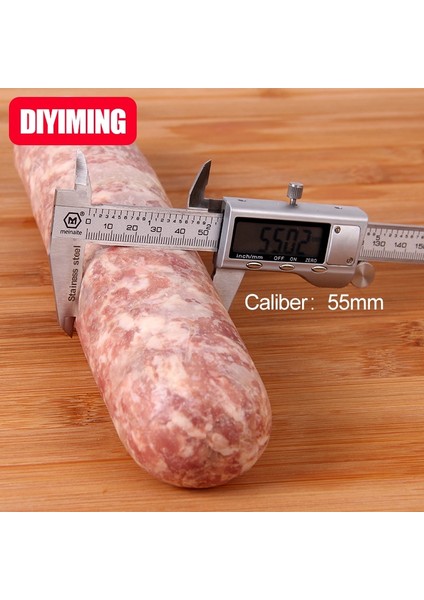 10 Adet Naturel Sosis Gövde Genişlik Çap Uzunluk Salam Büyük Jambon Kabuğu Kurutulmuş Et Kılıfı (Yurt Dışından)
