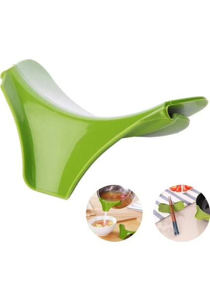 Açık Gri Tarzı Pratik Mutfak Gereçleri Silikon Dökülen Çorba Dökülme Önleyici Saptırıcı Çorba Hunisi Kitche (Yurt Dışından)