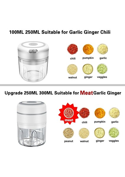 250ML Yeşil Stil Taşınabilir Elektrikli Sarımsak Pres Kırıcı Sebze Doğrayıcı Mini Gıda Kırıcı Blender Sarımsak Biber Zencefil Kıyma Mutfak Aletleri (Yurt Dışından) fırsatları