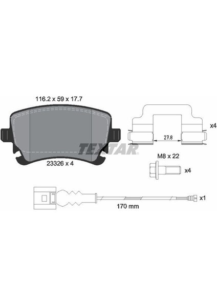 Fren Balatası Arka T5-T6 2004-