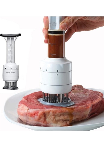 Et Tenderizer Paslanmaz Çelik Et Marinade Enjektör Barbekü Baharat Enjektörleri Mutfak Aletleri Barbekü Pişirme Araçları (Yurt Dışından)