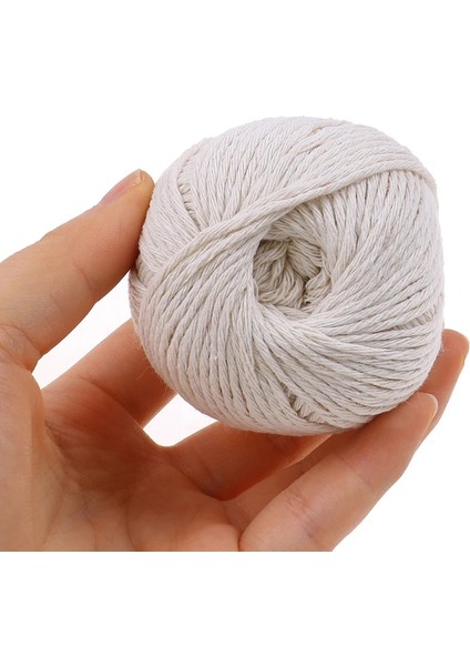 Açık Bej Tarzı 1 Rulo 75 M Pişirme Araçları Kasap Pamuk Sicim Et Hazırlık Trussing Hindi Barbekü Dizeleri Et Sosis Kravat Halat Kordonu (Yurt Dışından)