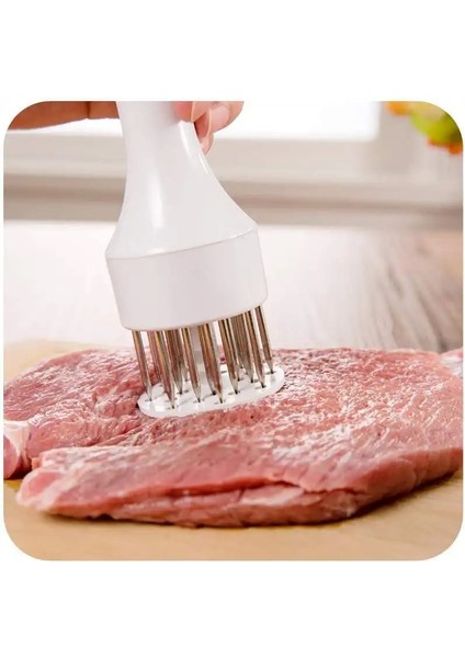 Siyah Stil Mutfak Paslanmaz Çelik Gadget Et Tenderizer Iğne Biftek Domuz Pirzola Gevşek Ev Et Çekiç Yemek Pişirme Ablandador De (Yurt Dışından)
