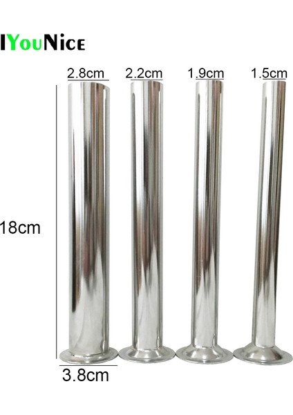 3.8cm Ss X4 Adet Stili Paslanmaz Çelik Gıda Güvenli Sınıf Sosis Doldurma Tüpleri Huniler Nozullar Sosis Üreticimiz Için Yedek Parça 4 Adet (Yurt Dışından)