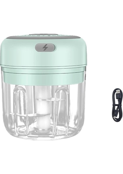 Yeşil 250ML Tarzı 250ML Mini Elektrikli Sarımsak Değirmeni Taşınabilir Gıda Basın Kıyma Baharat Ezici Baharat Doğrayıcı Mutfak Aksesuarları (Yurt Dışından)