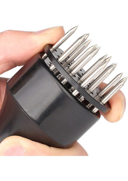 Siyah Stil Paslanmaz Çelik Biftek Çekiç Gevşek Et Iğnesi Ev Et Tenderizer Piercing Kaburga Kırıcı Yendi Et Çekiç Toka Et Iğnesi (Yurt Dışından) fiyatları