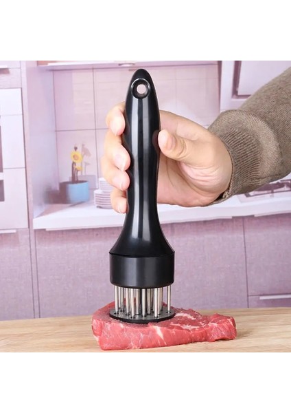 Siyah Stil Paslanmaz Çelik Biftek Çekiç Gevşek Et Iğnesi Ev Et Tenderizer Piercing Kaburga Kırıcı Yendi Et Çekiç Toka Et Iğnesi (Yurt Dışından) fırsatları