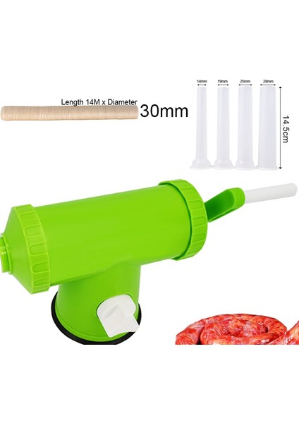 1 Dolgu 1X30MM Stili 2lbs Sosis Doldurma Manuel Sosis Dolum Aracı Doldurma Huni Tüpleri Sosis Yapıcı Plastik Et Dolgu (Yurt Dışından)