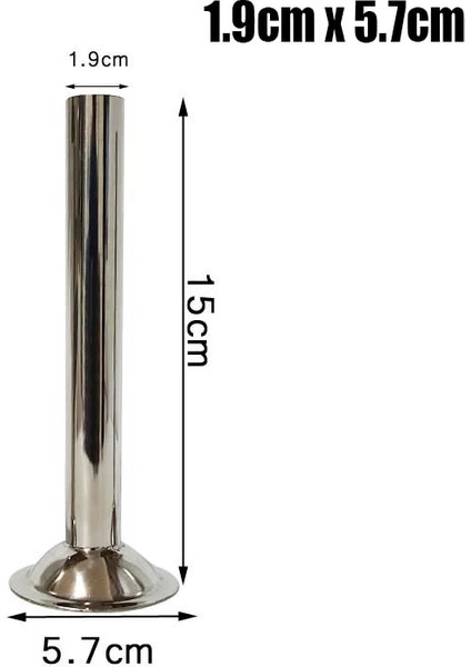 5.7cm x 1.9cm Stili Et cm Temel Gıda Sınıfı Paslanmaz Çelik Sosis Doldurma Tüpleri Huniler Nozullar Yedek Parçalar Tüp (Yurt Dışından)