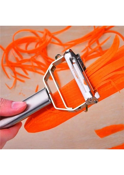 Paslanmaz Çelik Çok Fonksiyonlu Sebze Soyucu Salatalık Havuç Meyve Kesici Patates Havuç Gülen Yüz Soyucu Mutfak Seti (Yurt Dışından)